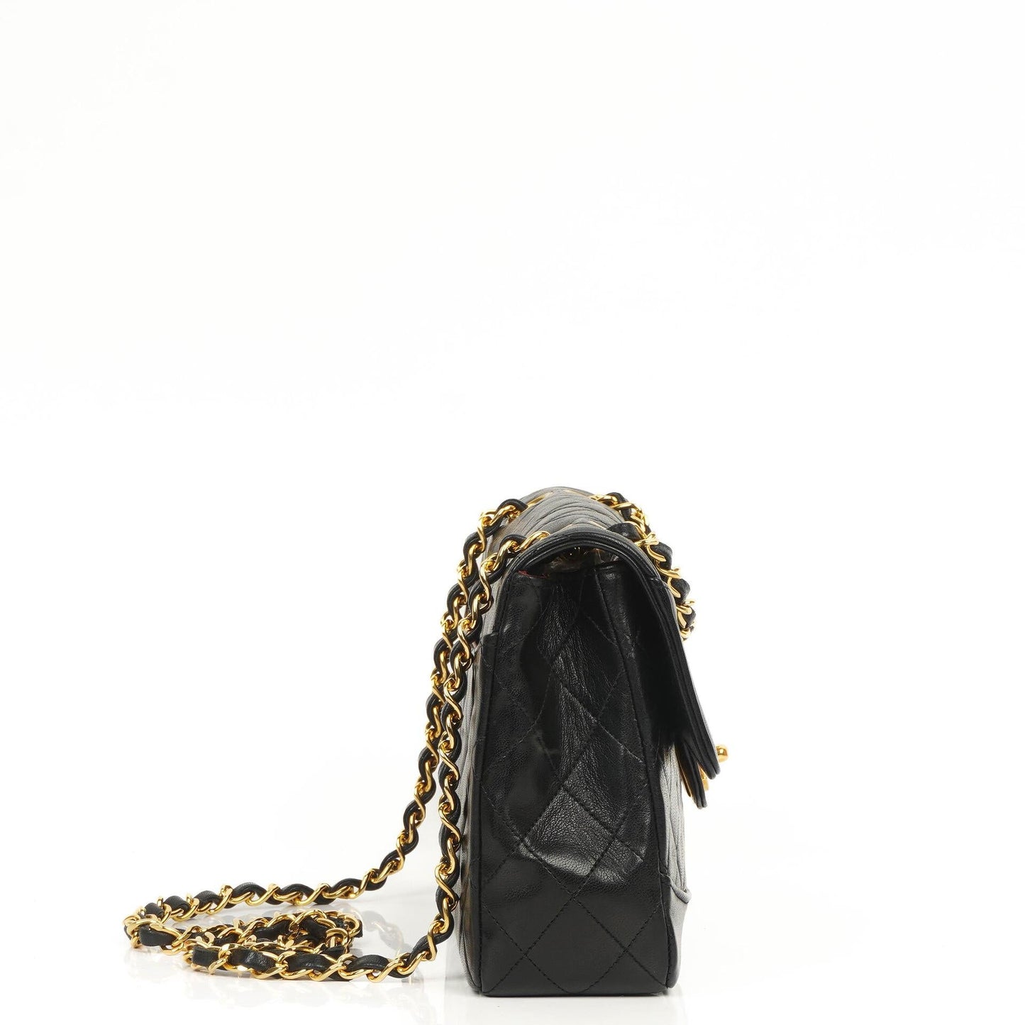 Chanel Classic Flap Bag aus Lammleder mit 24k goldplattierter Hardware