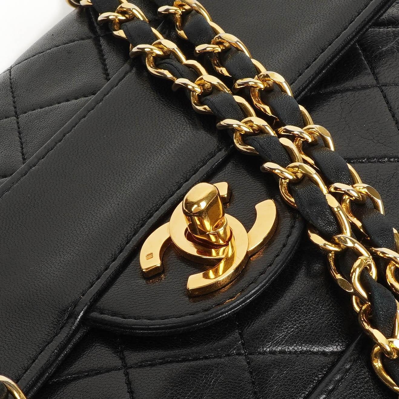 Chanel Classic Flap Bag Lammleder 24k goldplattierte Hardware