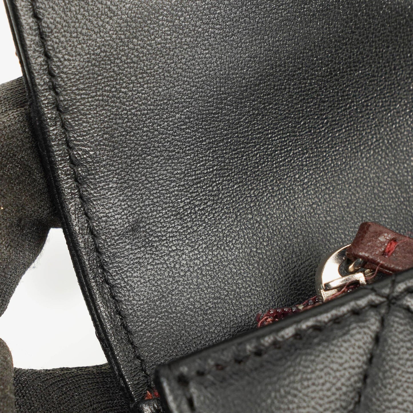Chanel Classic Flap Geldbörse Schwarz Lammleder Steppung