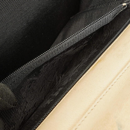 Chanel Classic Full Flap Tasche aus beigem Chevron-Steppleder mit 24K vergoldeten Beschlägen