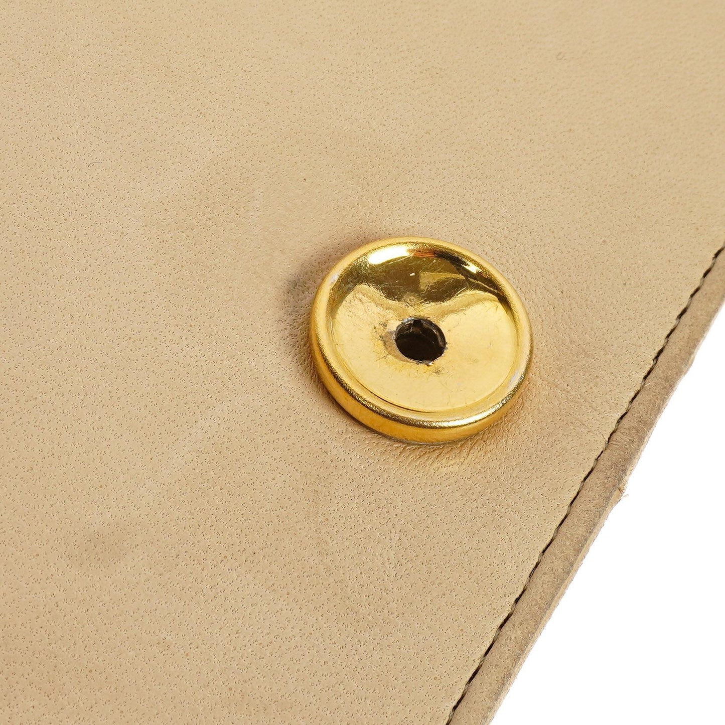 Chanel Classic Vollklapptasche Beige Gequiltetes Lammleder 24K Goldbeschichtetes Hardware
