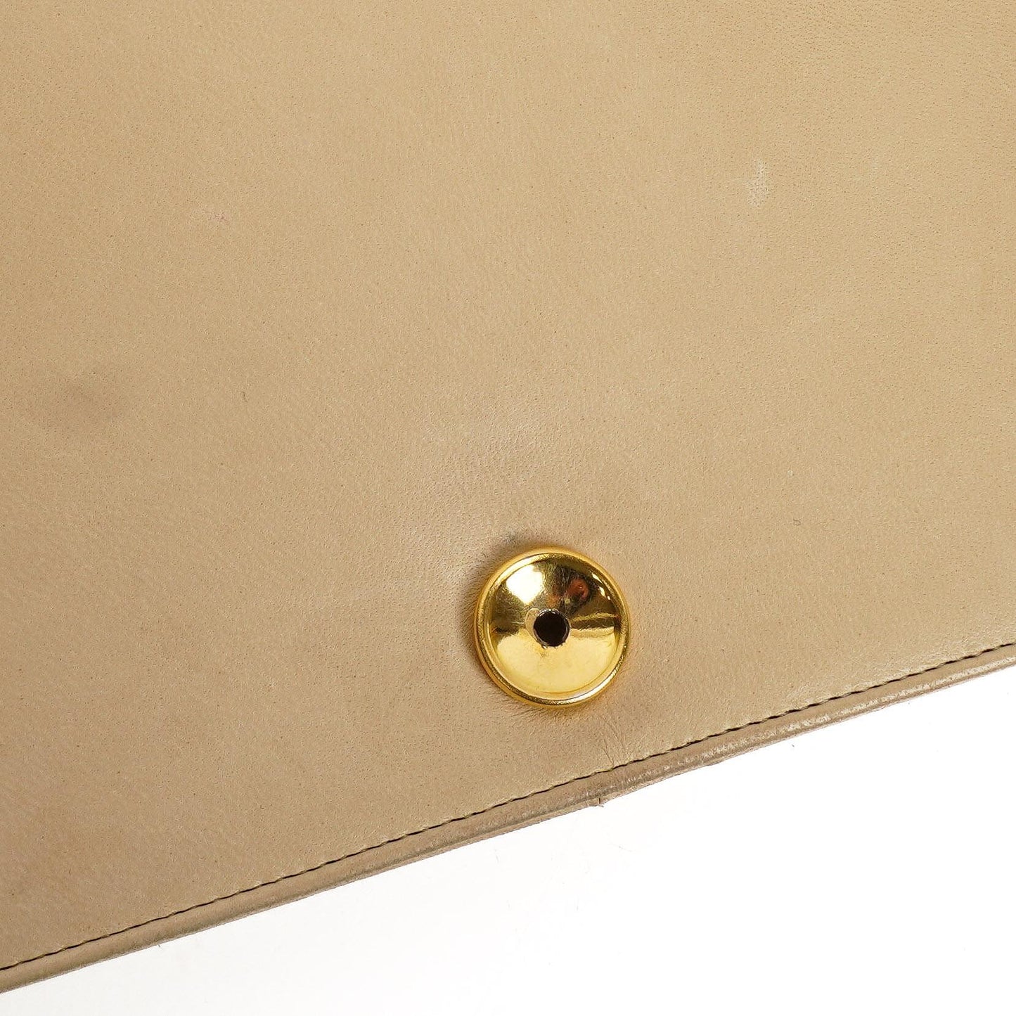 Chanel Classic Vollklapptasche Beige Gequiltetes Lammleder 24K Goldbeschichtetes Hardware