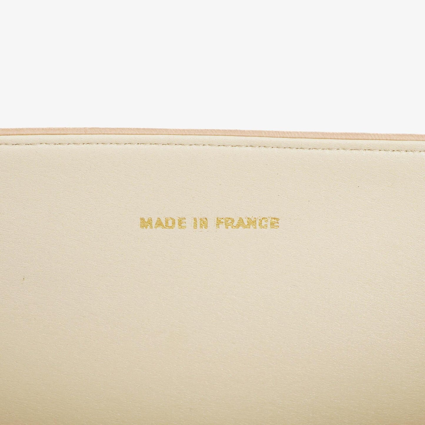 Chanel Classic Full Flap Tasche aus beigem gestepptem Lammleder mit 24K vergoldeter Hardware