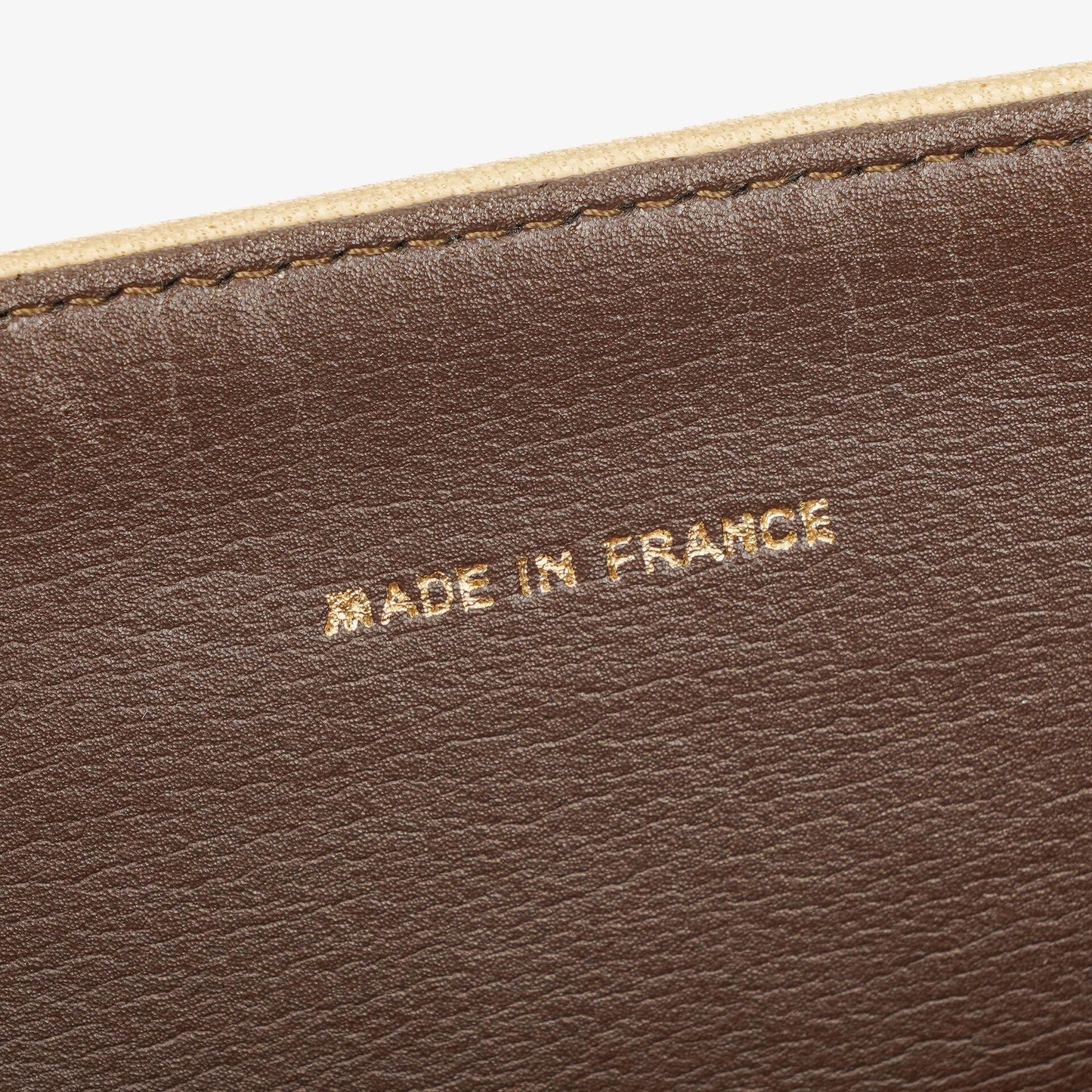 Chanel Classic Full Flap Tasche aus beigem gestepptem Lammleder mit 24K vergoldeter Hardware