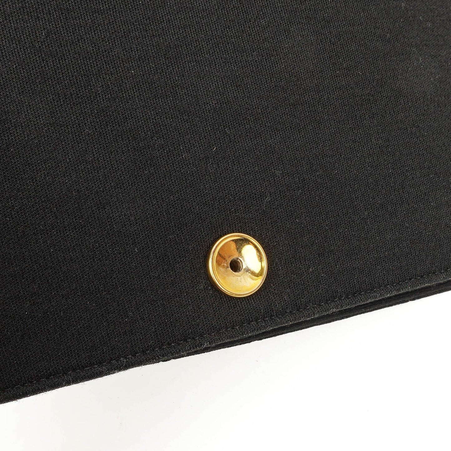 Chanel Classic Full Flap Tasche aus schwarzem gestepptem Jersey und Leder mit 24K vergoldeten Beschlägen, 1986-1988