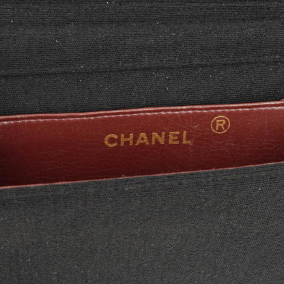 Chanel Klassische Full Flap Tasche Schwarz Gepolsterter Jersey und Leder 24K Vergoldete Beschläge