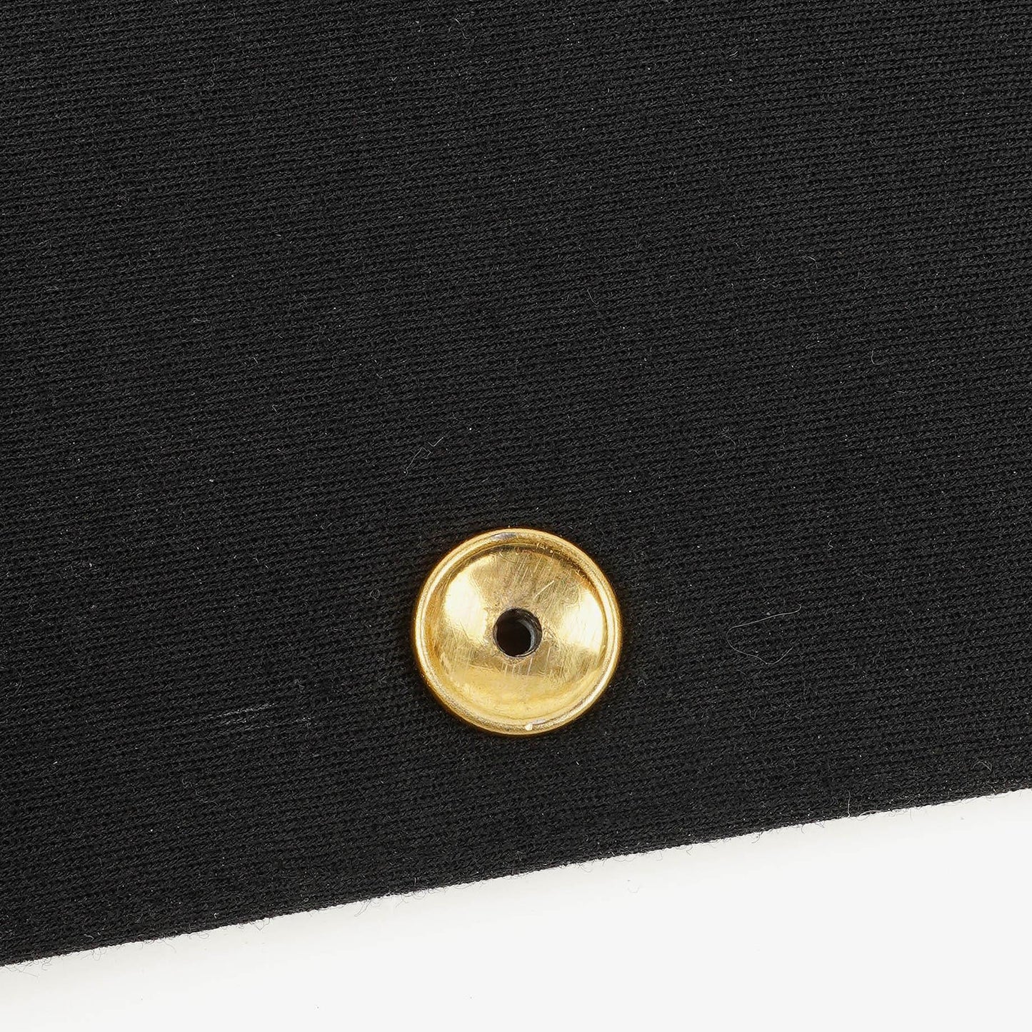 Chanel Klassische Full Flap Tasche Schwarz Gepolsterter Jersey und Leder 24K Vergoldete Beschläge