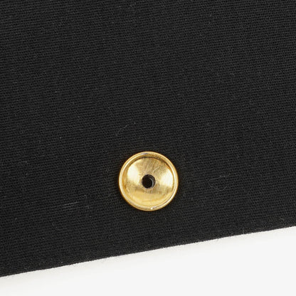 Chanel Klassische Full Flap Tasche Schwarz Gepolsterter Jersey und Leder 24K Vergoldete Beschläge
