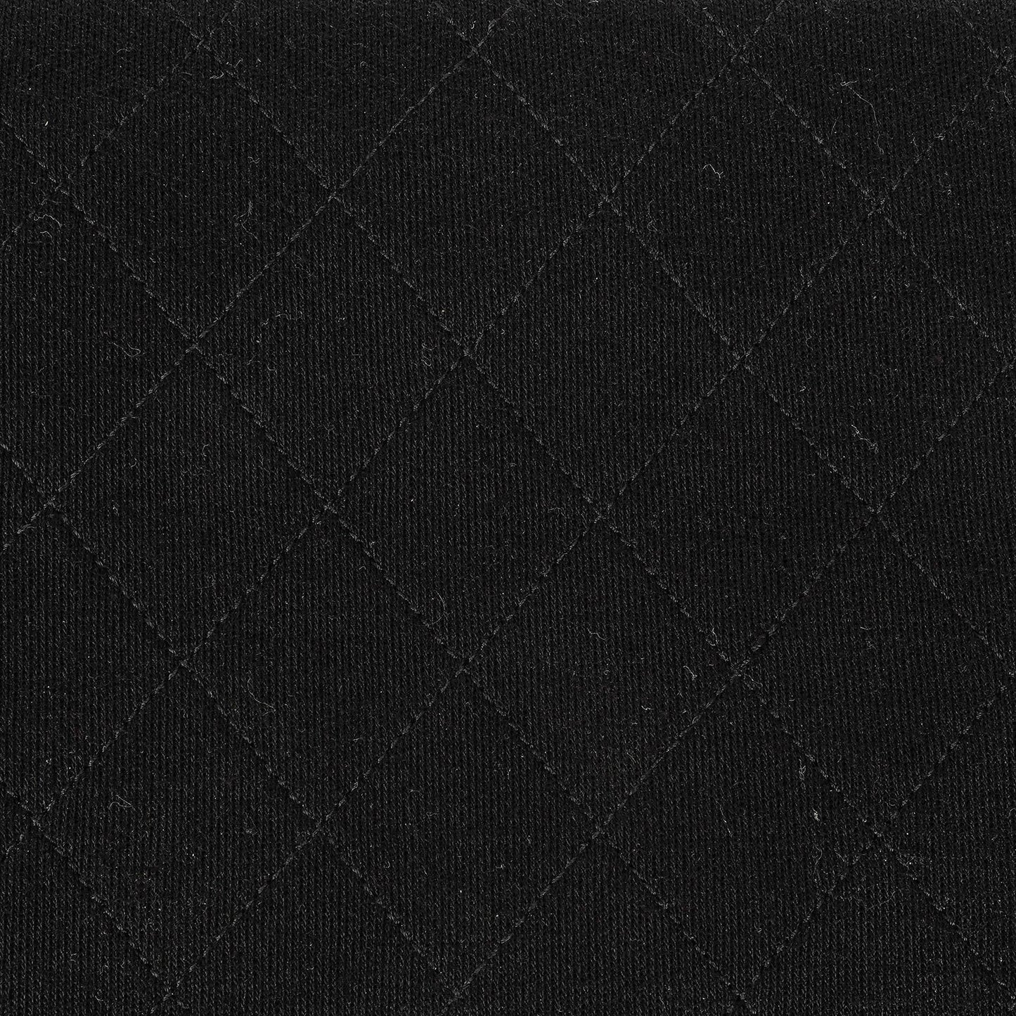 Chanel Classic Full Flap Tasche aus schwarzem gestepptem Jersey und Leder mit 24K vergoldeten Beschlägen