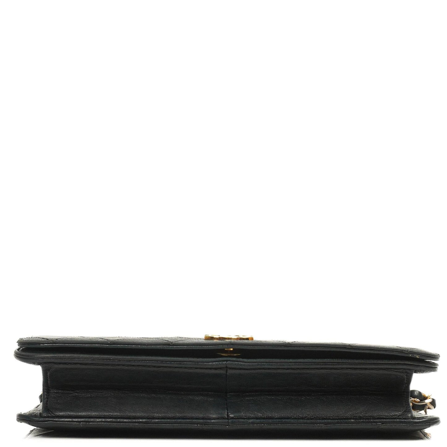 Chanel Classic Vollklapptasche Schwarz Gequiltetes Lammleder 24K Goldbeschichtetes Hardware
