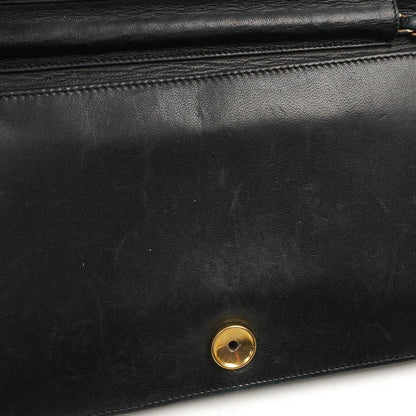 Chanel Classic Vollklapptasche Schwarz Gequiltetes Lammleder 24K Goldbeschichtetes Hardware