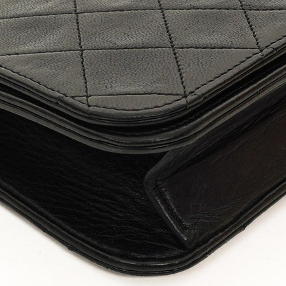 Chanel Classic Full Flap Tasche Schwarz Stepp-Lammleder 24K vergoldete Beschläge