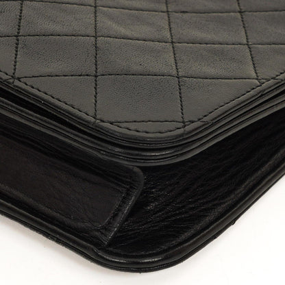Chanel Classic Full Flap Tasche Schwarz Stepp-Lammleder 24K vergoldete Beschläge