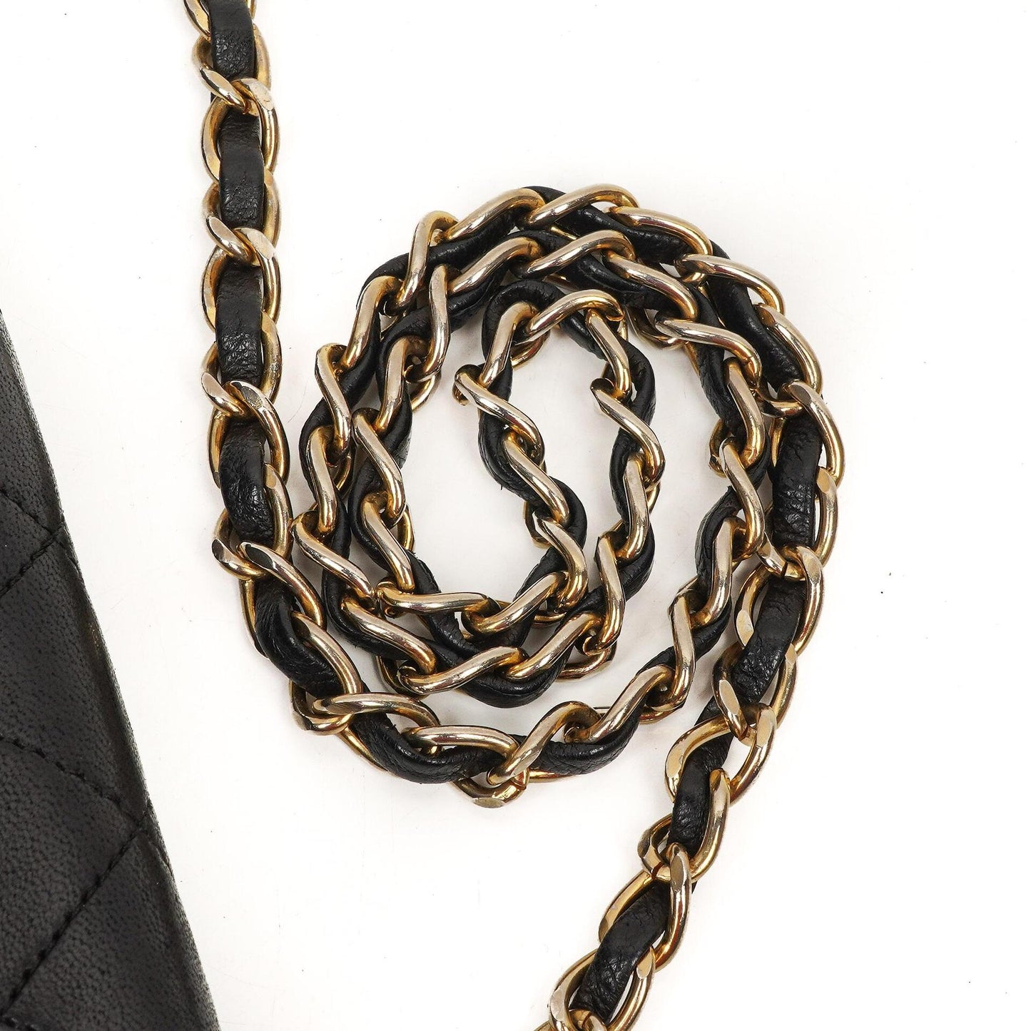 Chanel Classic Full Flap Tasche Schwarz Stepp-Lammleder 24K vergoldete Beschläge