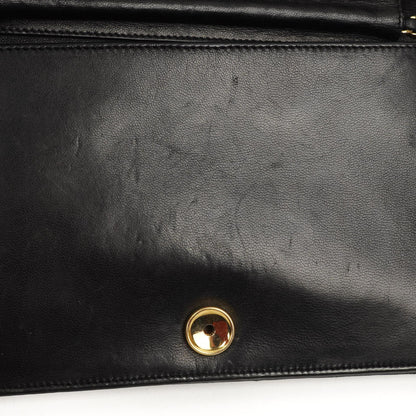 Chanel Classic Full Flap Tasche Schwarz Stepp-Lammleder 24K vergoldete Beschläge