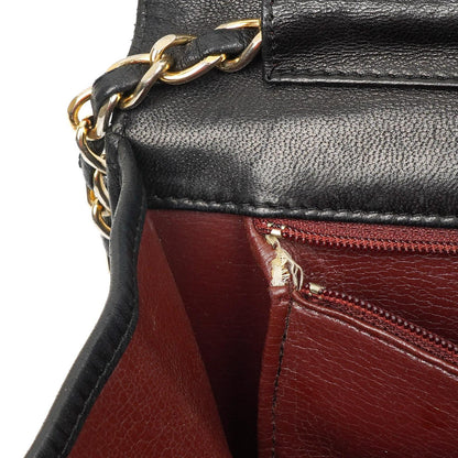 Chanel Classic Full Flap Tasche Schwarz Stepp-Lammleder 24K vergoldete Beschläge