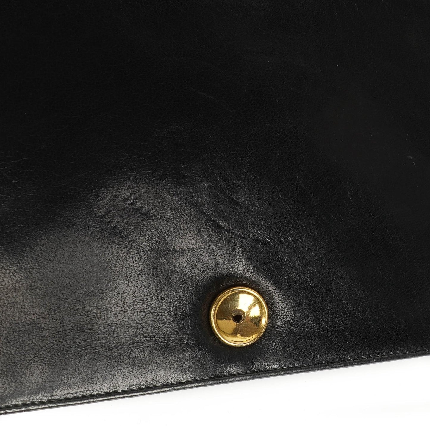 Chanel Classic Vollklappentasche aus schwarzem gestepptem Lammleder mit 24K vergoldeten Beschlägen