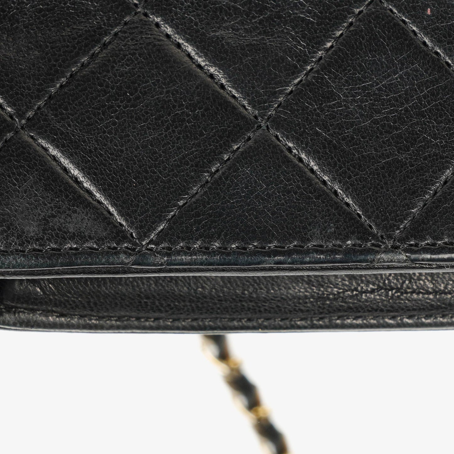 Chanel Classic Vollklappentasche aus schwarzem gestepptem Lammleder mit 24K vergoldeten Beschlägen