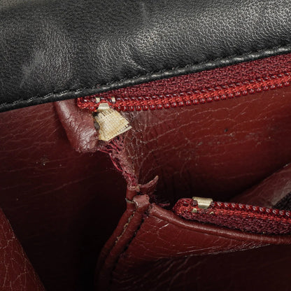 Chanel Classic Full Flap Bag aus schwarzem gestepptem Lammleder mit 24K vergoldeter Hardware