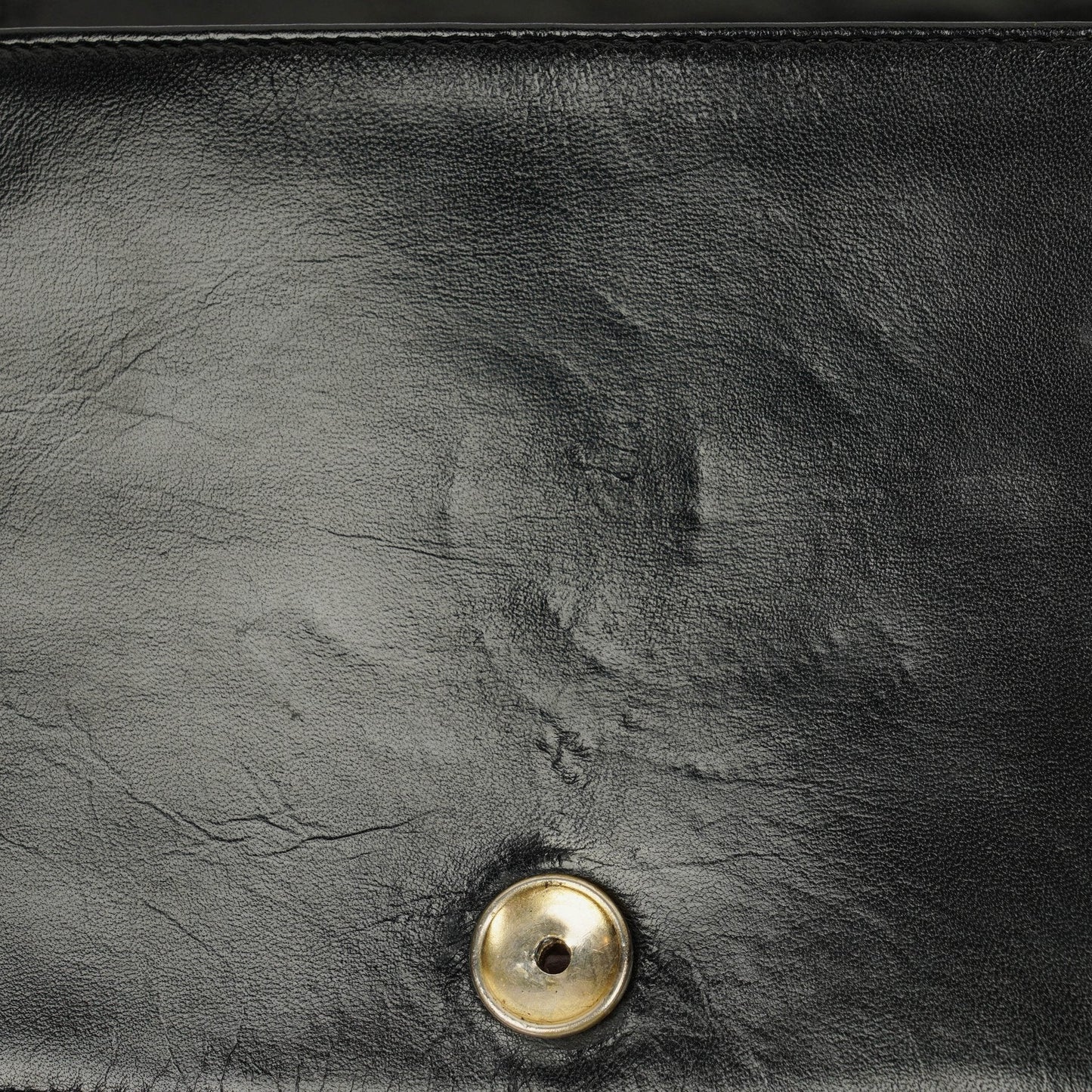 Chanel Classic Full Flap Tasche aus schwarzem Steppleder mit 24K vergoldeten Beschlägen
