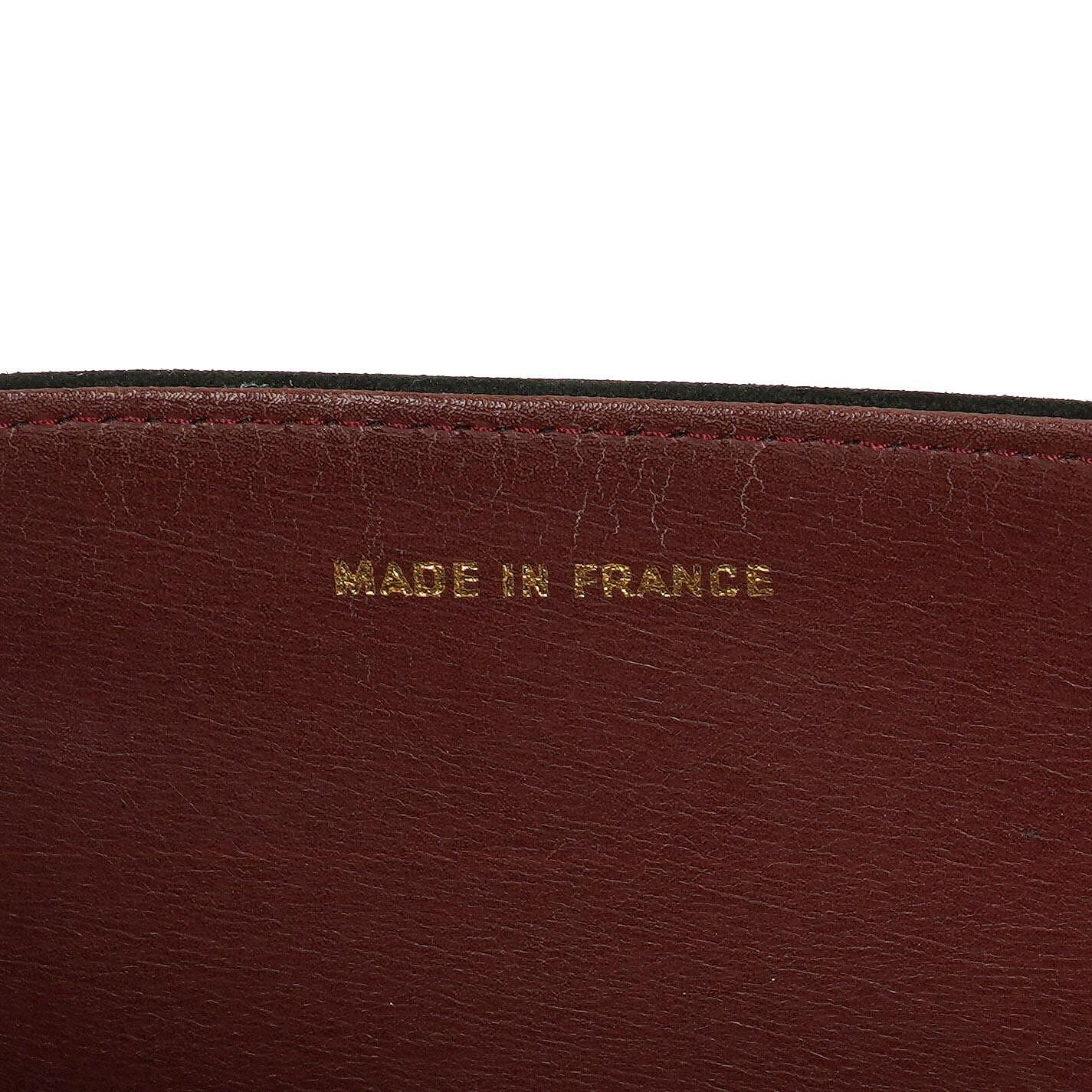 Chanel Classic Full Flap Bag aus schwarzem gestepptem Wildleder