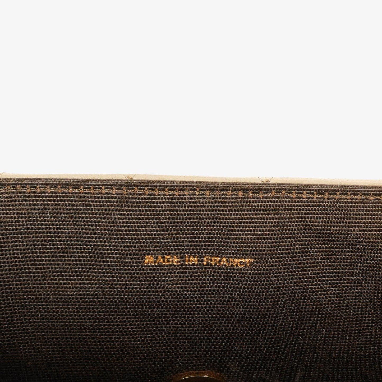Chanel Classic Halbmond Double Flap Tasche aus beigem gestepptem Lammleder mit 24K vergoldeten Beschlägen