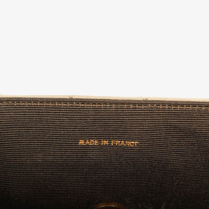 Chanel Classic Halbmond Double Flap Tasche aus beigem gestepptem Lammleder mit 24K vergoldeten Beschlägen