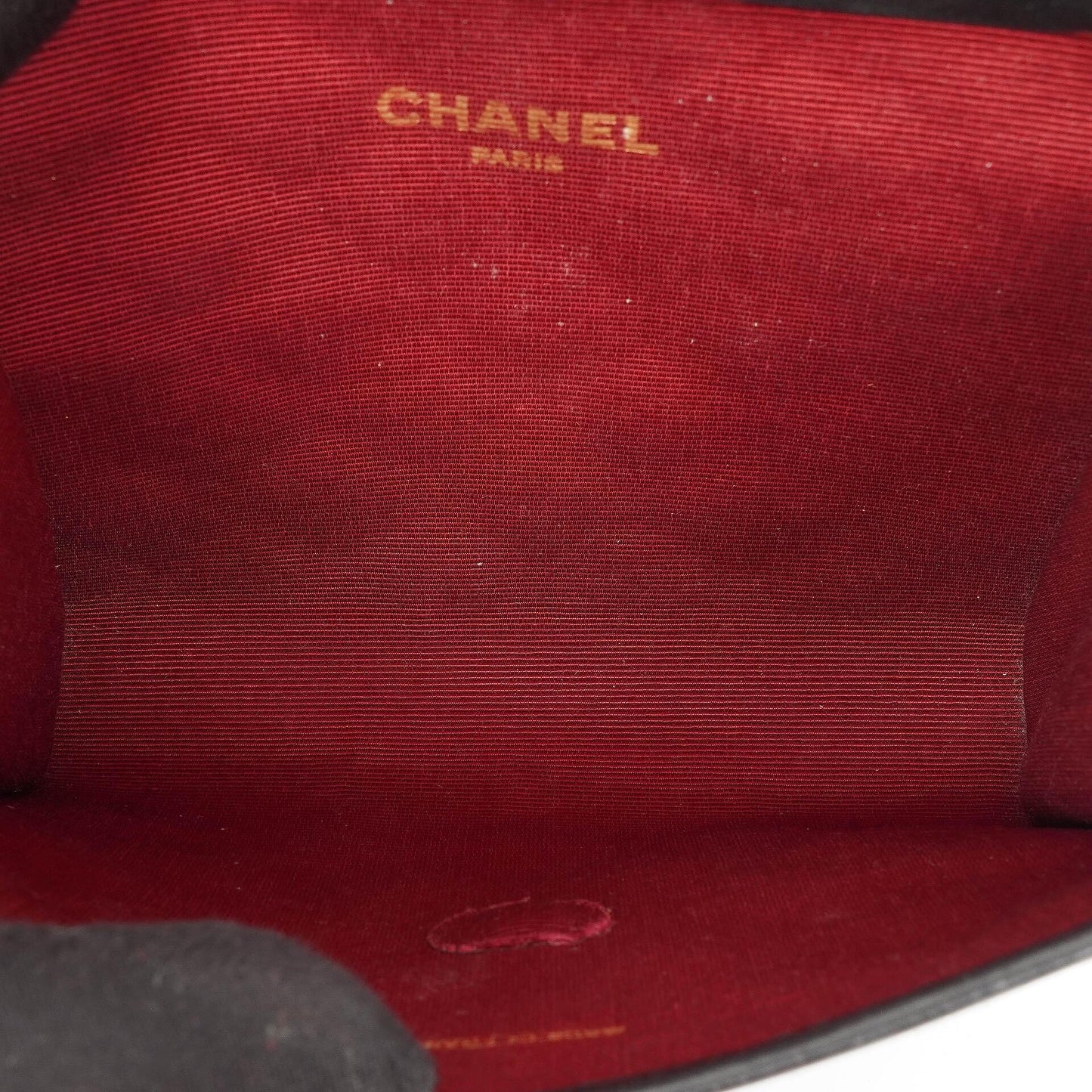 Chanel Classic Jursey Single Flap Tasche Geldbörse mit Kette mit 24K vergoldeter Hardware