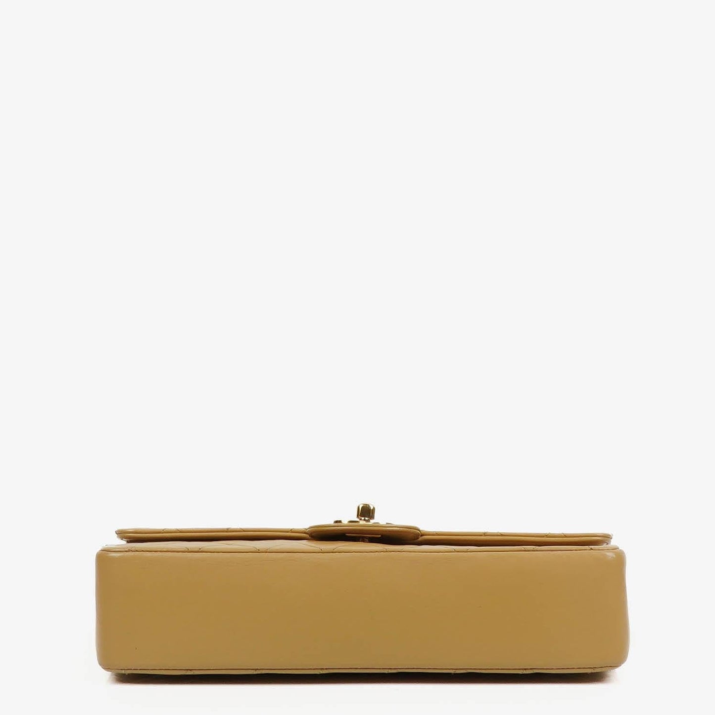 Chanel Classic Medium Double Flap Bag Gequiltetes Lammleder Beige mit 24K Vergoldeter Hardware