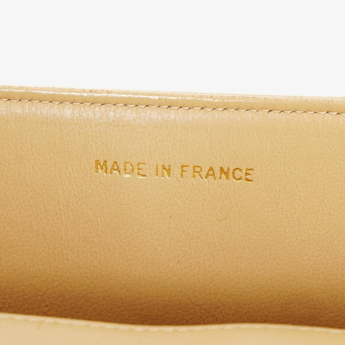 Chanel Classic Medium Single Flap Bag aus beigem gestepptem Leder mit gold- und silberfarbener Kombi-Hardware