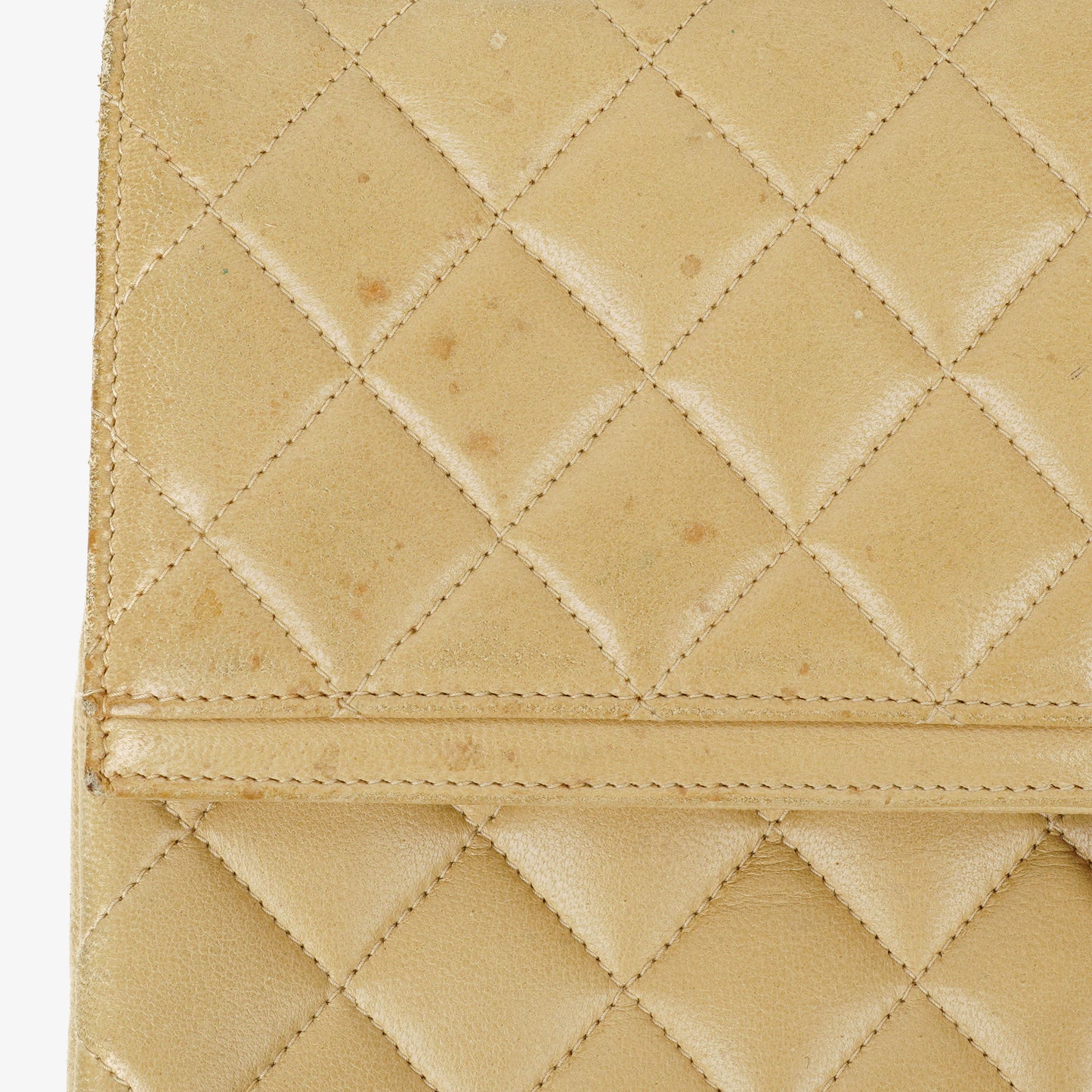 Chanel Classic Medium Single Flap Bag aus beigem gestepptem Leder mit gold- und silberfarbener Kombi-Hardware