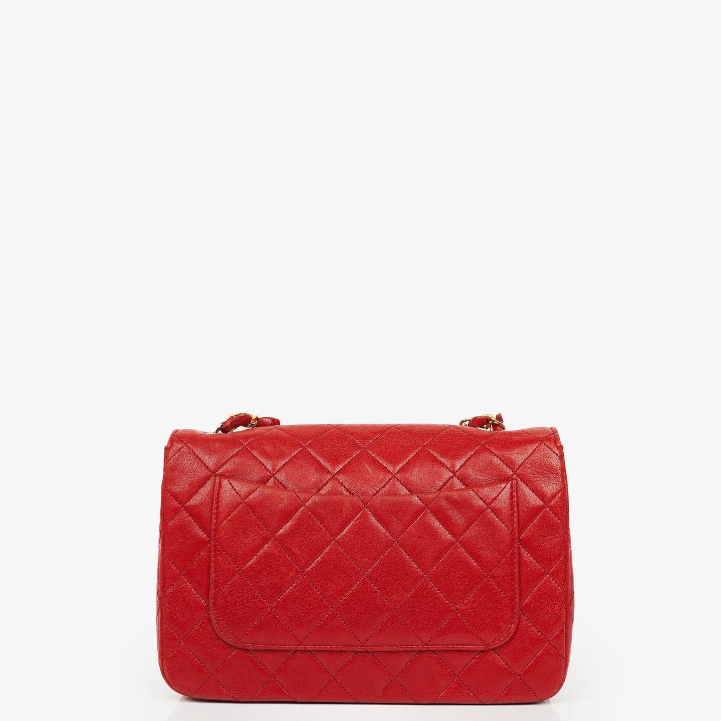 Chanel Classic Full Flap Tasche aus gestepptem Lammleder mit 24K vergoldeten Beschlägen