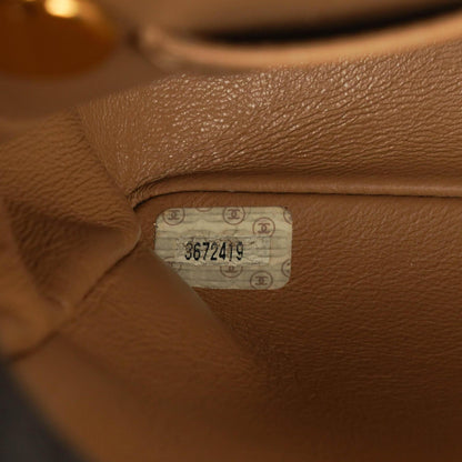 Chanel Classic Single Flap Tasche aus beigem gestepptem Lammleder mit 24K vergoldeter Hardware