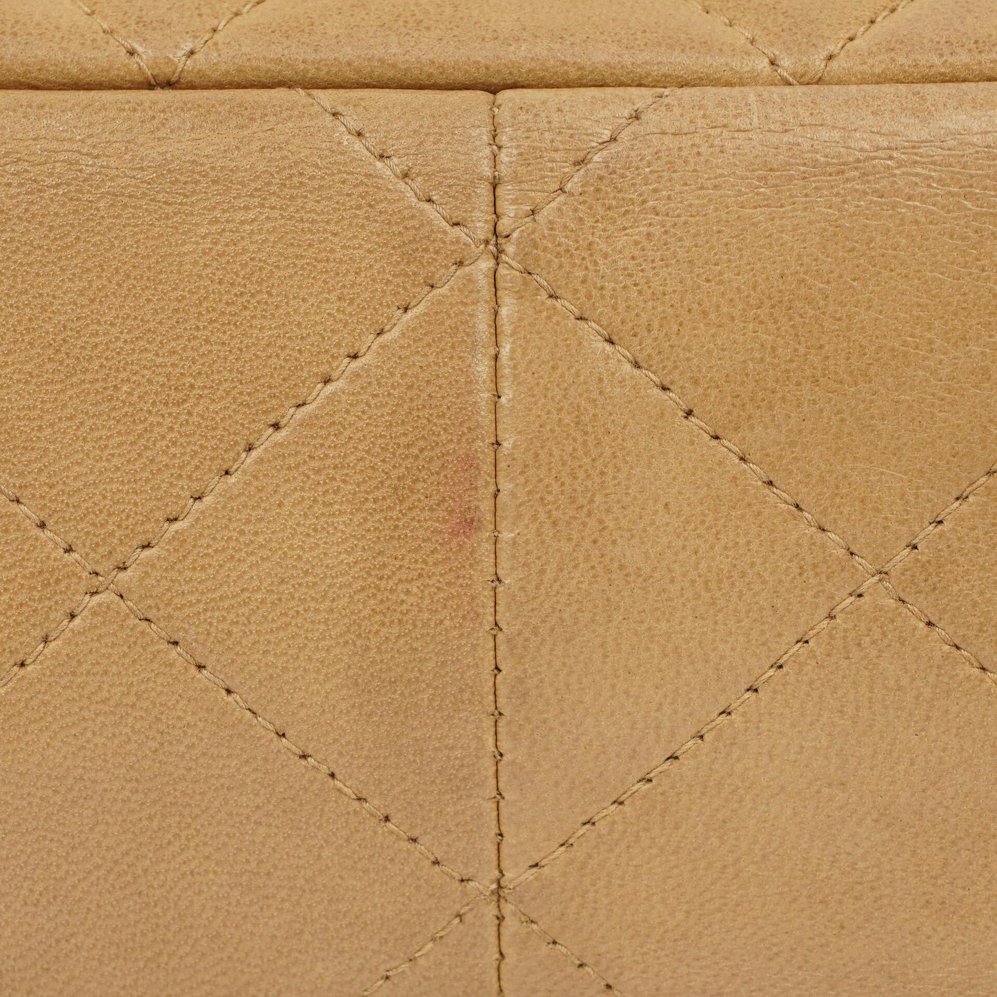 Chanel Classic Single Flap Tasche aus beigem gestepptem Lammleder mit 24K vergoldeter Hardware