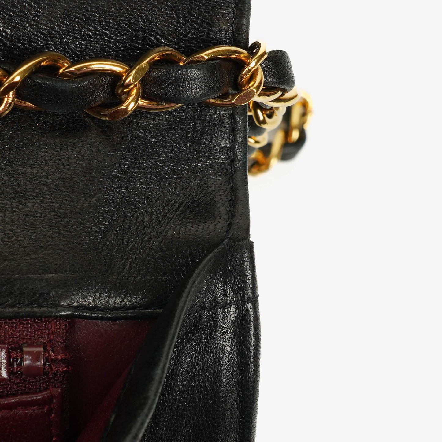 Chanel Classic Single Flap Tasche aus schwarzem gestepptem Lammleder mit 24K vergoldeter Hardware