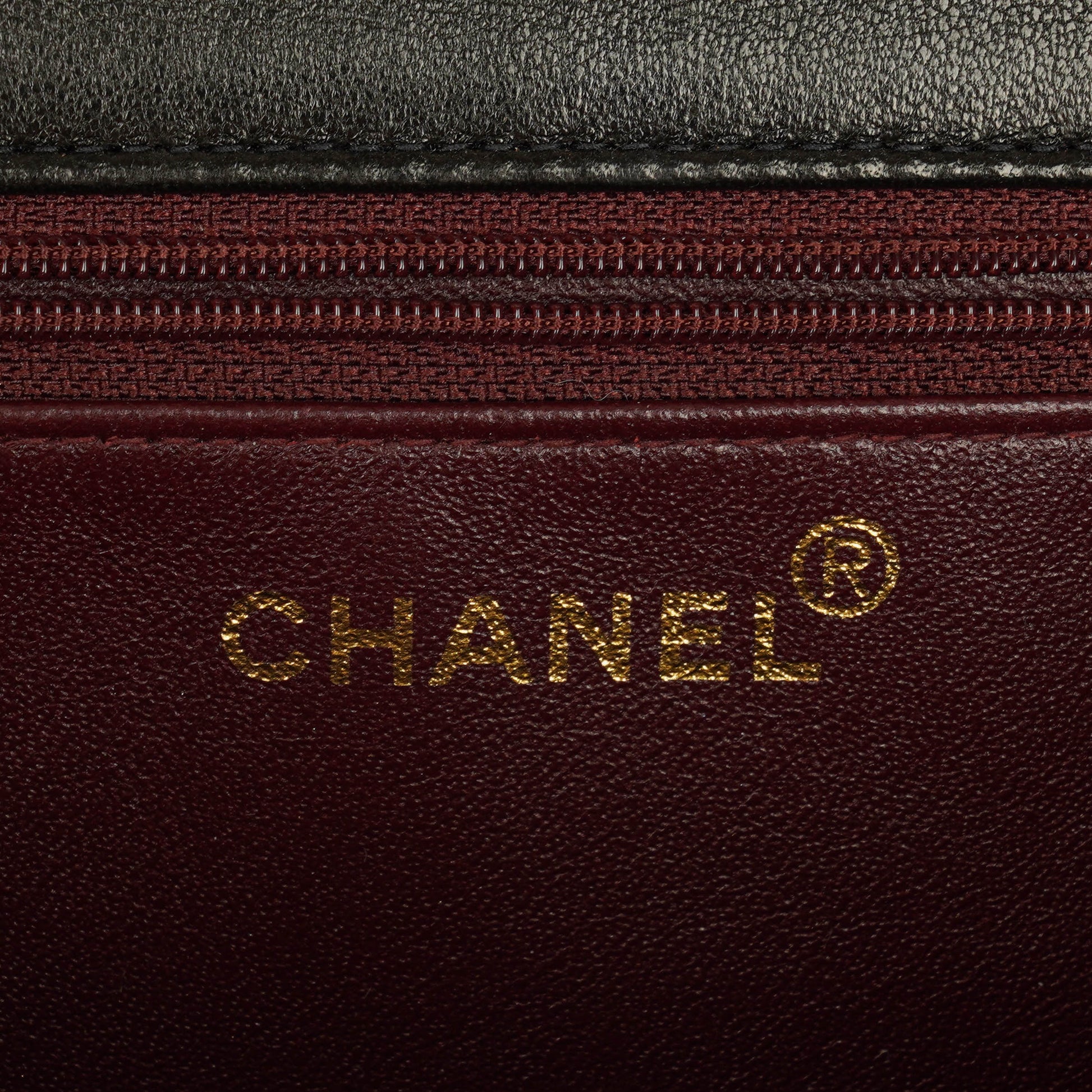 Chanel Classic Single Flap Tasche aus schwarzem gestepptem Lammleder mit 24K vergoldeten Beschlägen