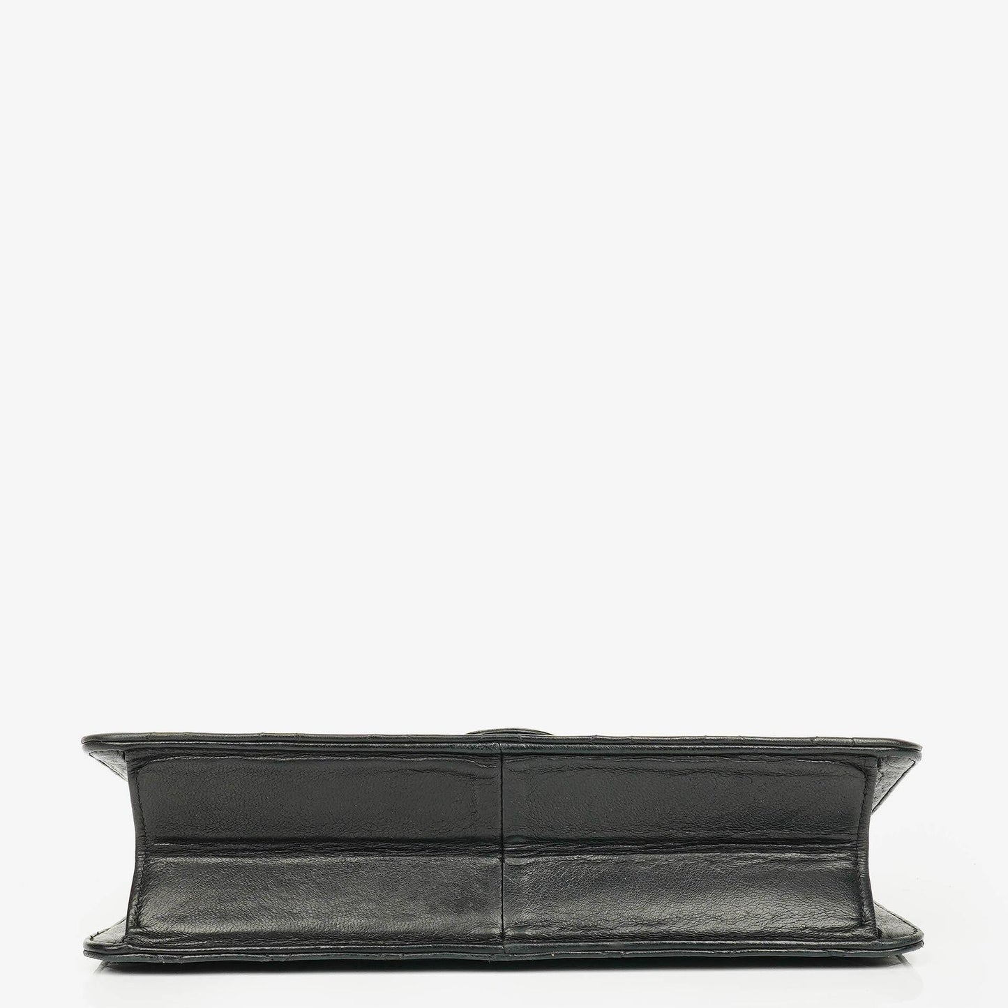 Chanel Classic Single Flap Tasche aus schwarzem gestepptem Lammleder mit 24K vergoldeten Beschlägen