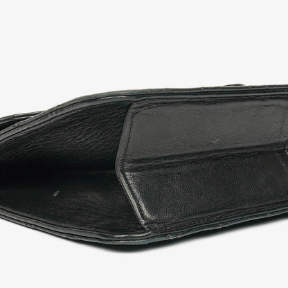Chanel Classic Single Flap Tasche aus schwarzem gestepptem Lammleder mit 24K vergoldeten Beschlägen