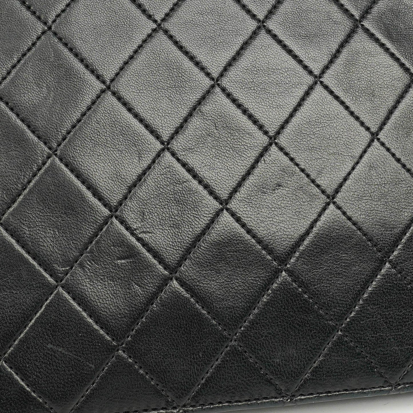 Chanel Classic Single Flap Tasche aus schwarzem gestepptem Lammleder mit 24K vergoldeten Beschlägen