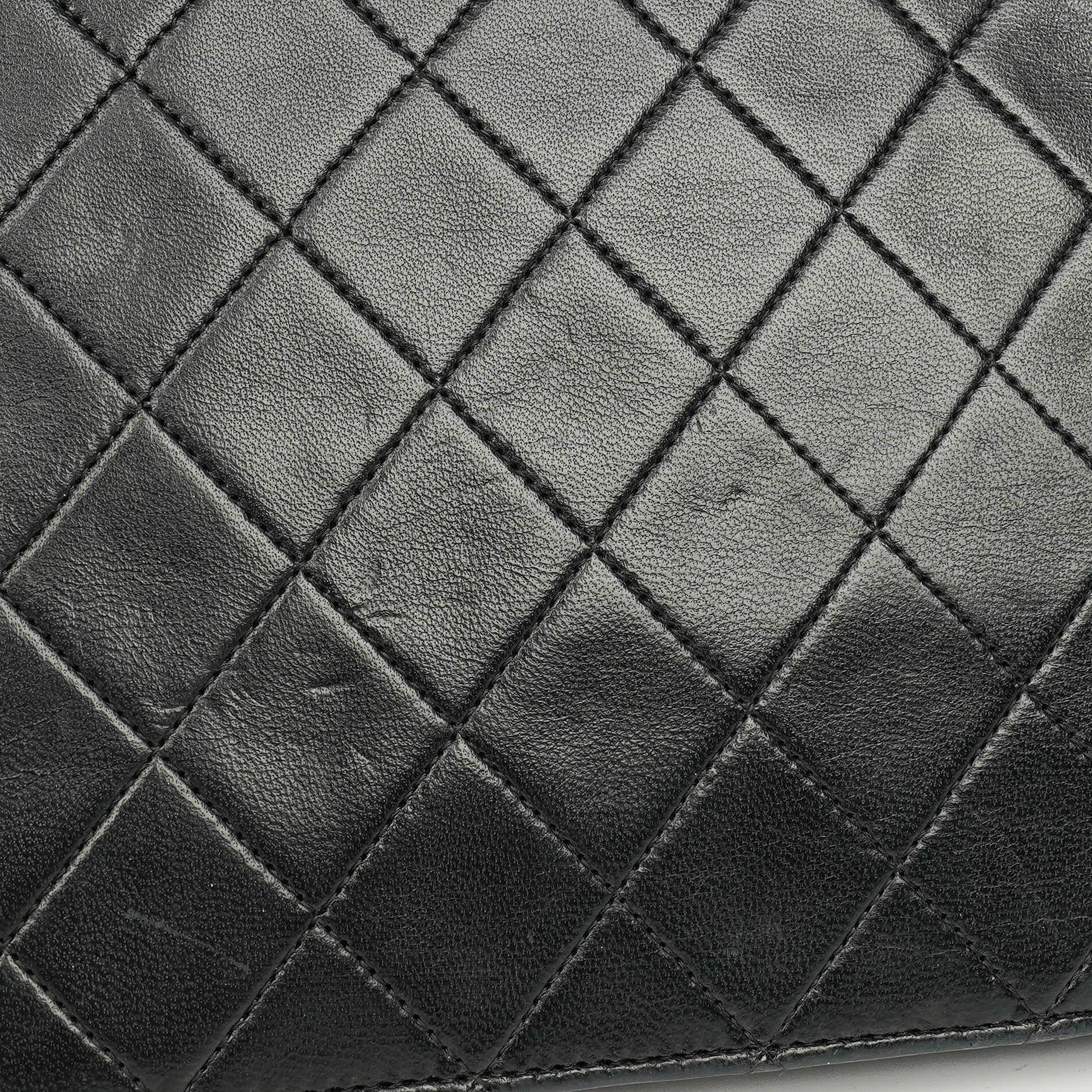 Chanel Classic Single Flap Tasche aus schwarzem gestepptem Lammleder mit 24K vergoldeten Beschlägen