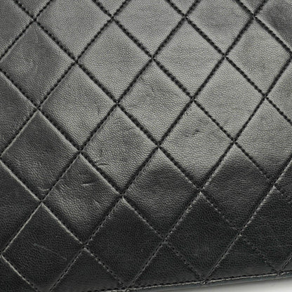 Chanel Classic Single Flap Tasche aus schwarzem gestepptem Lammleder mit 24K vergoldeten Beschlägen