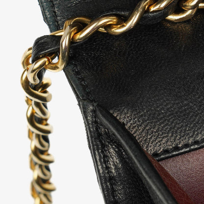 Chanel Classic Single Flap Tasche aus schwarzem gestepptem Lammleder mit 24K vergoldeten Beschlägen