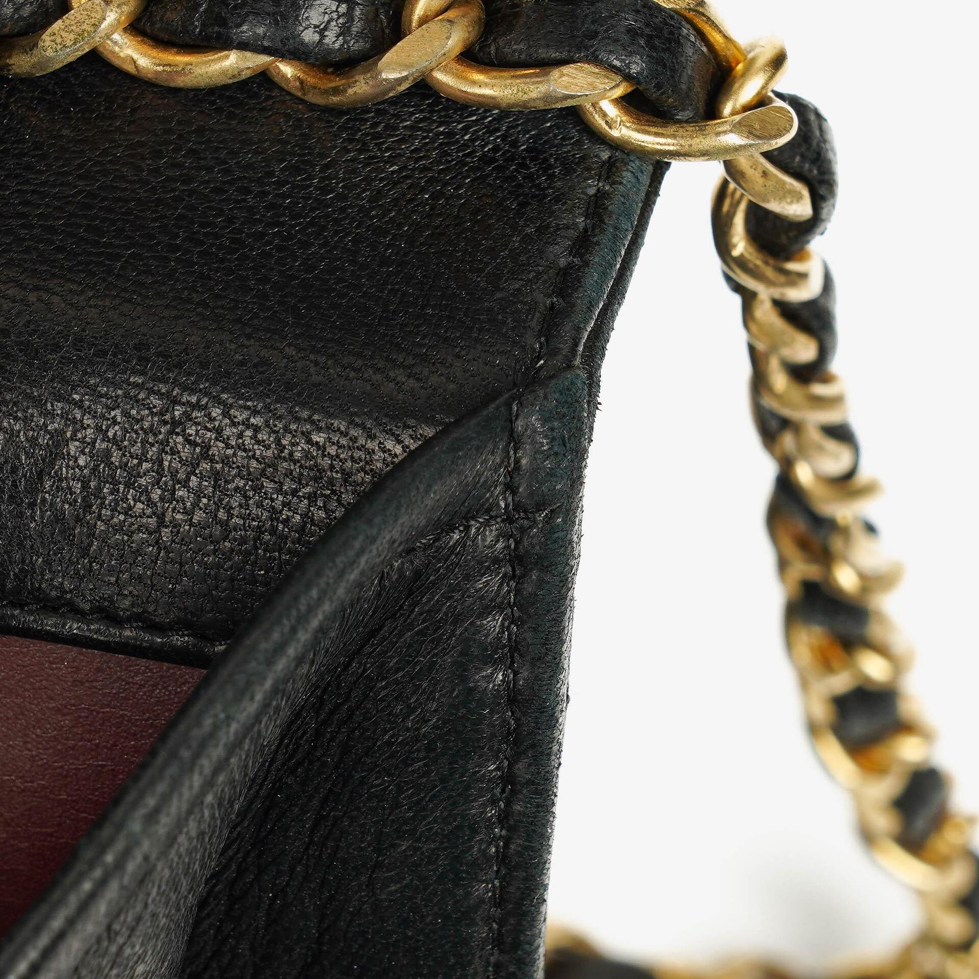 Chanel Classic Single Flap Tasche aus schwarzem gestepptem Lammleder mit 24K vergoldeten Beschlägen