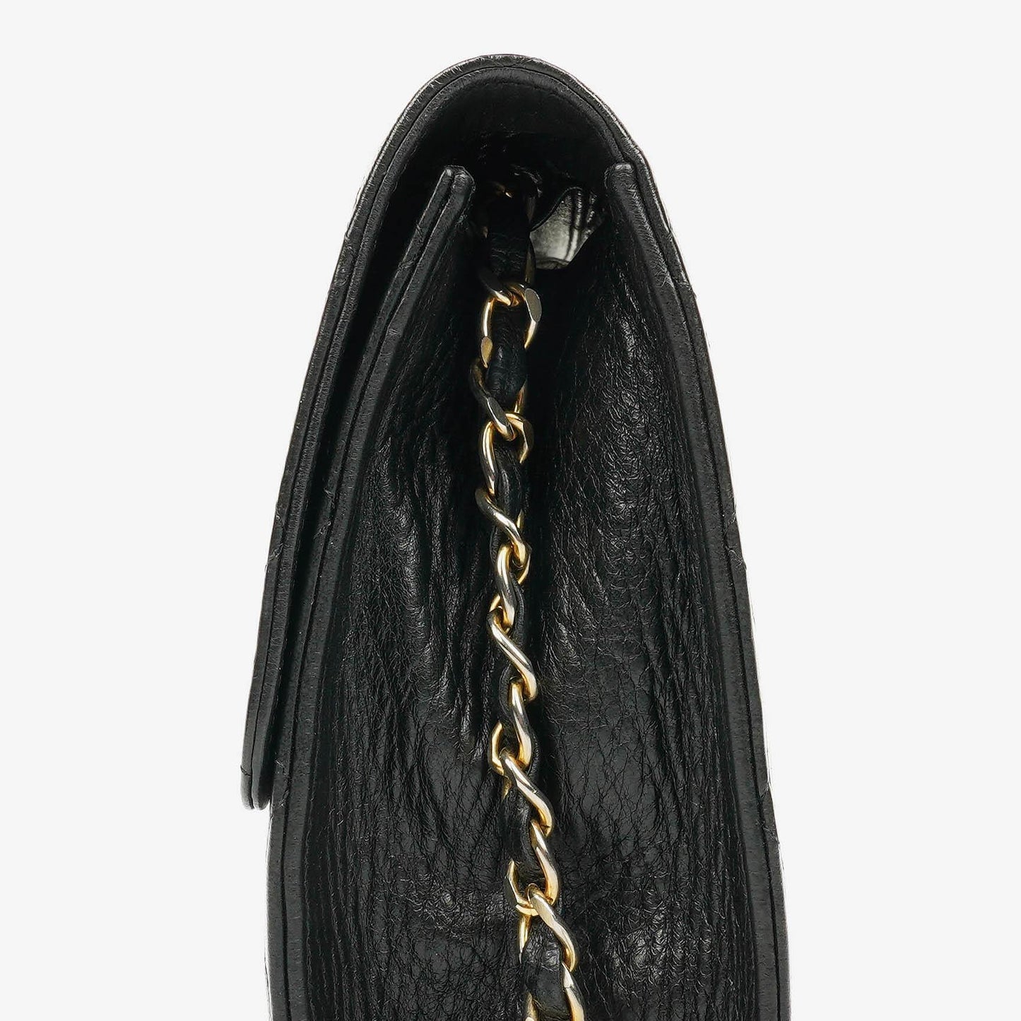 Chanel Classic Einzelklapp-Tasche Schwarzes Steppiertes Lammleder Mit 24K Vergoldeter Hardware
