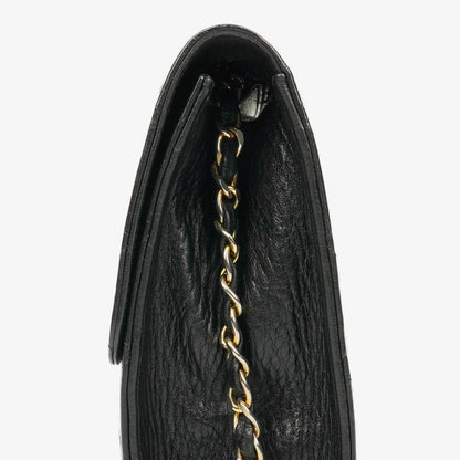 Chanel Classic Einzelklapp-Tasche Schwarzes Steppiertes Lammleder Mit 24K Vergoldeter Hardware