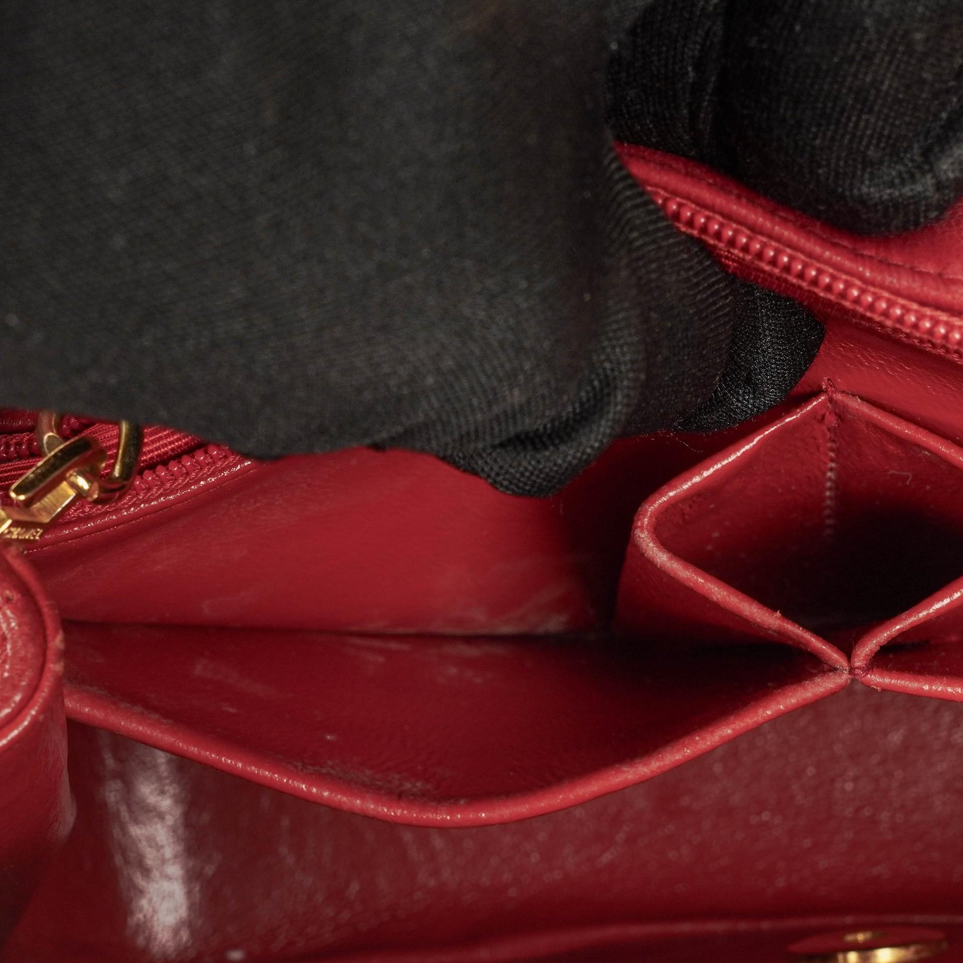 Chanel Classic Single Flap Bag aus gestepptem Lammleder mit 24K vergoldeter Hardware