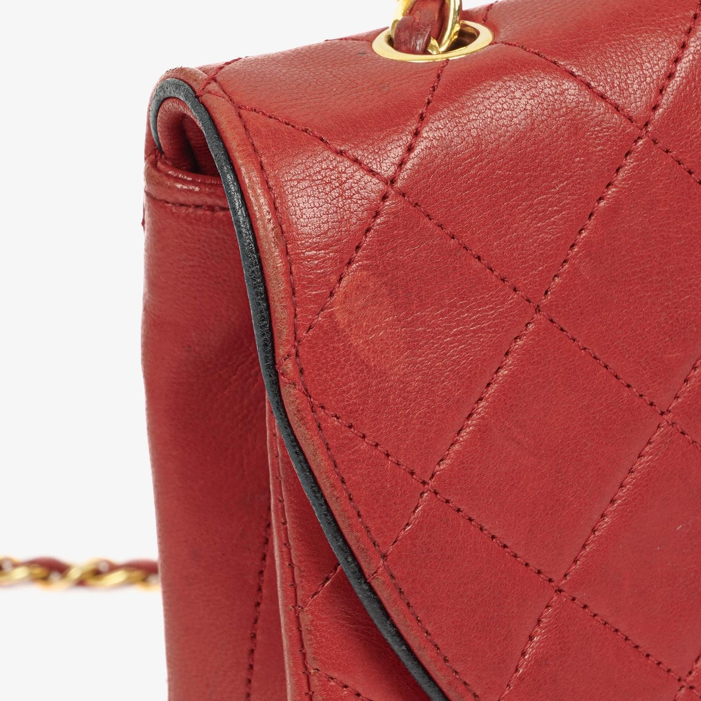Chanel Classic Single Flap Bag aus gestepptem Lammleder mit 24K vergoldeter Hardware
