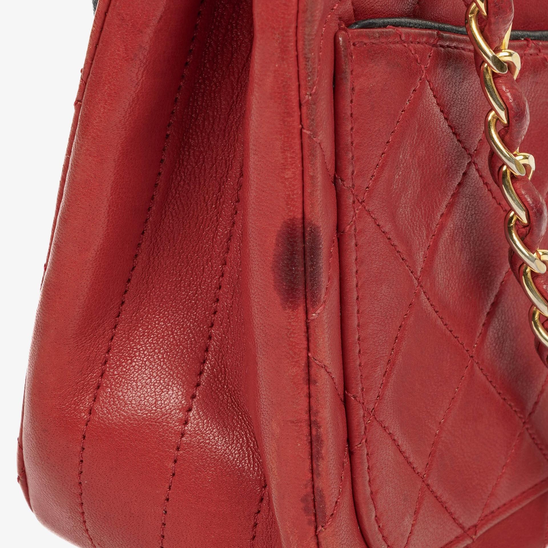 Chanel Classic Single Flap Bag aus gestepptem Lammleder mit 24K vergoldeter Hardware