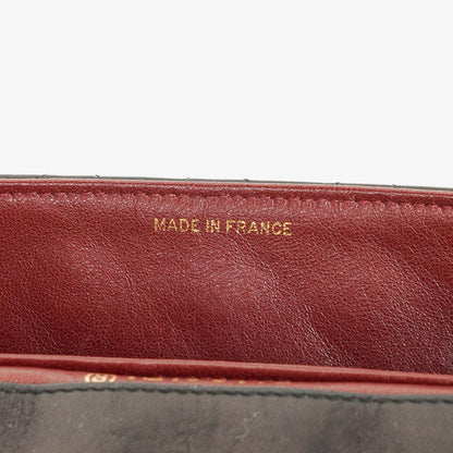 Chanel Classic Small Flap Tasche aus schwarzem Lammleder mit 24k vergoldeten Beschlägen