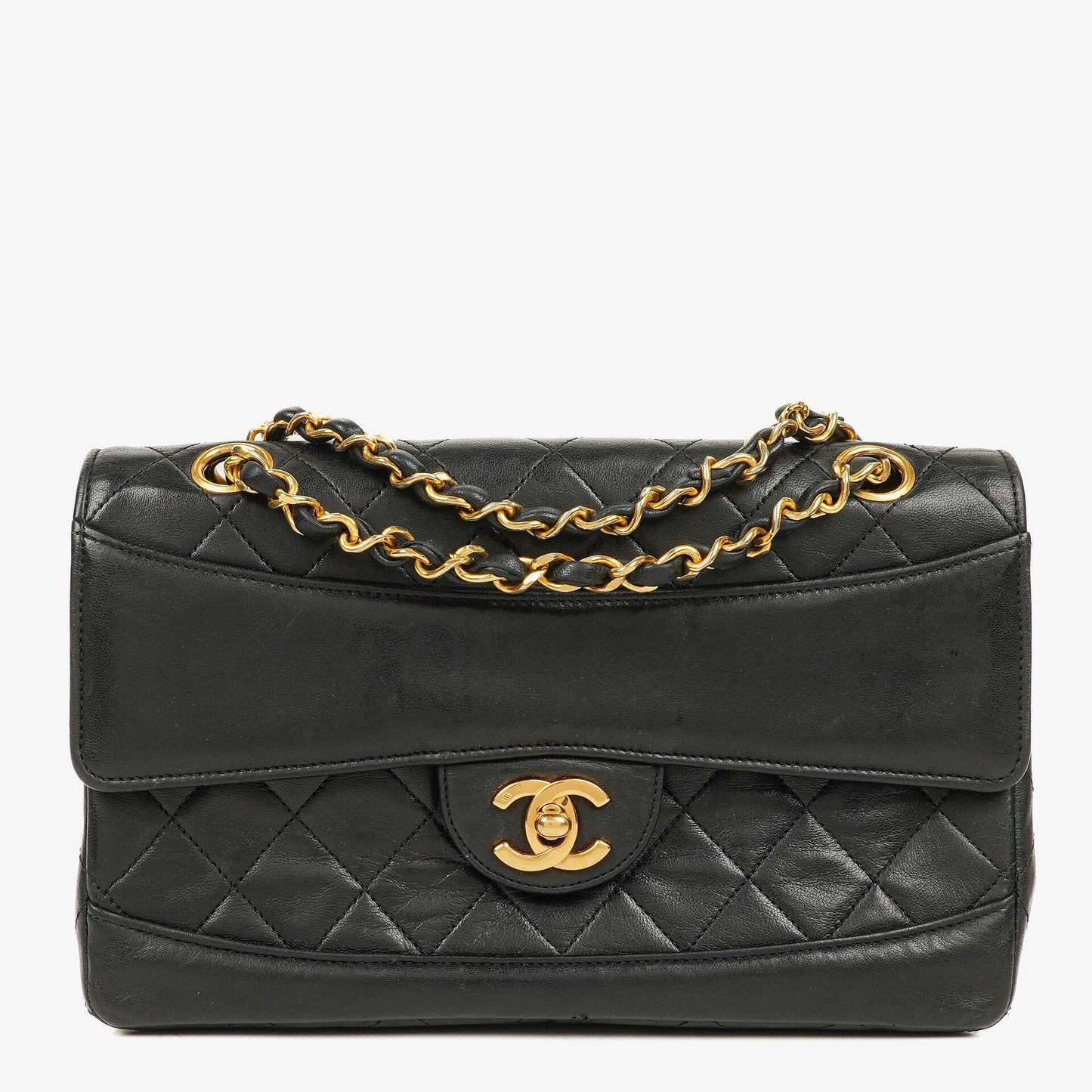 CHANEL Classic Kleine Flap Tasche aus Lammleder mit 24K vergoldeter Hardware